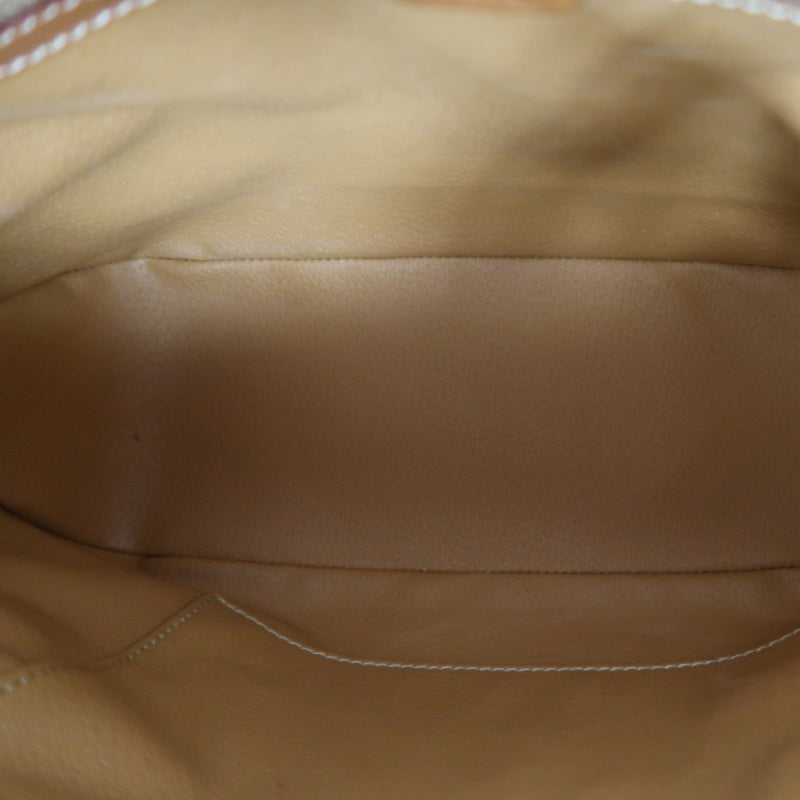 CELINE Macadam Tote Bag, Brown, Gold Hardware, With Shoulder Strap