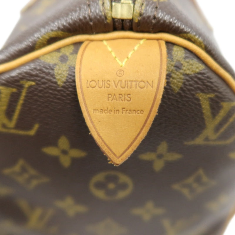 LOUIS VUITTON Speedy 30, Monogram Canvas, Brown Handbag, with Padlock & 2 Keys