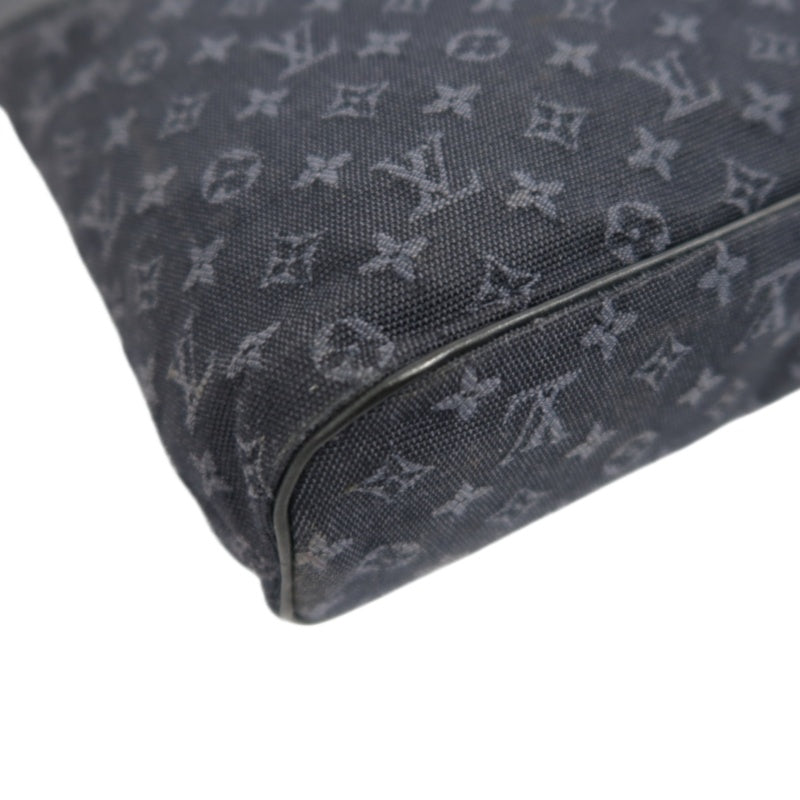 Louis Vuitton Luco PM Monogram Mini Handbag, Canvas, Black, Gold Hardware, LV Black Denim Canvas Handbag