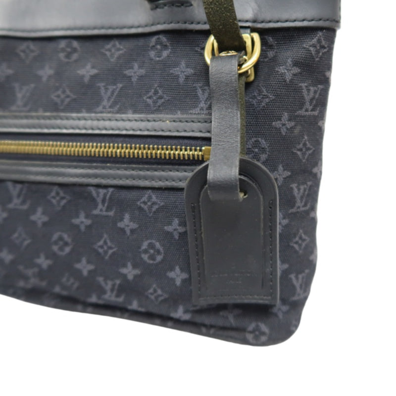 Louis Vuitton Luco PM Monogram Mini Handbag, Canvas, Black, Gold Hardware, LV Black Denim Canvas Handbag