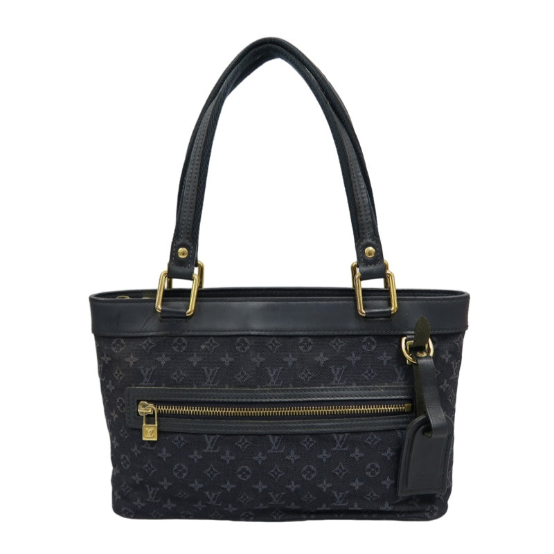 Louis Vuitton Luco PM Monogram Mini Handbag, Canvas, Black, Gold Hardware, LV Black Denim Canvas Handbag