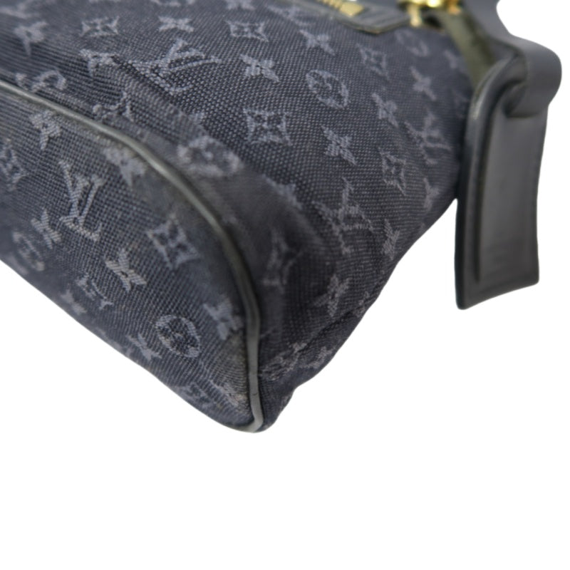 Louis Vuitton Luco PM Monogram Mini Handbag, Canvas, Black, Gold Hardware, LV Black Denim Canvas Handbag