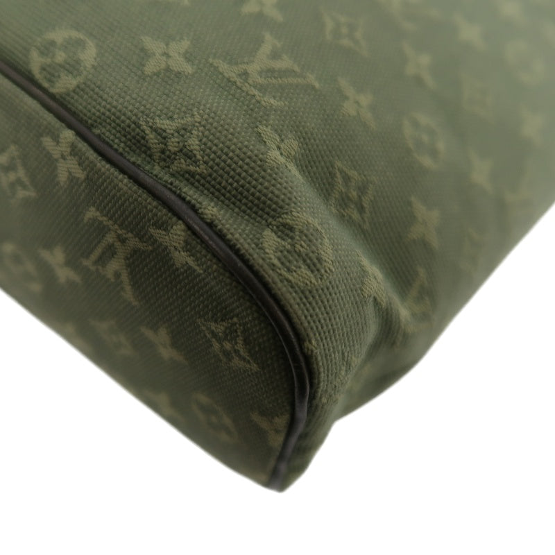 Louis Vuitton Mini Lucille PM, Monogram Mini Canvas Handbag, Green, Gold Hardware