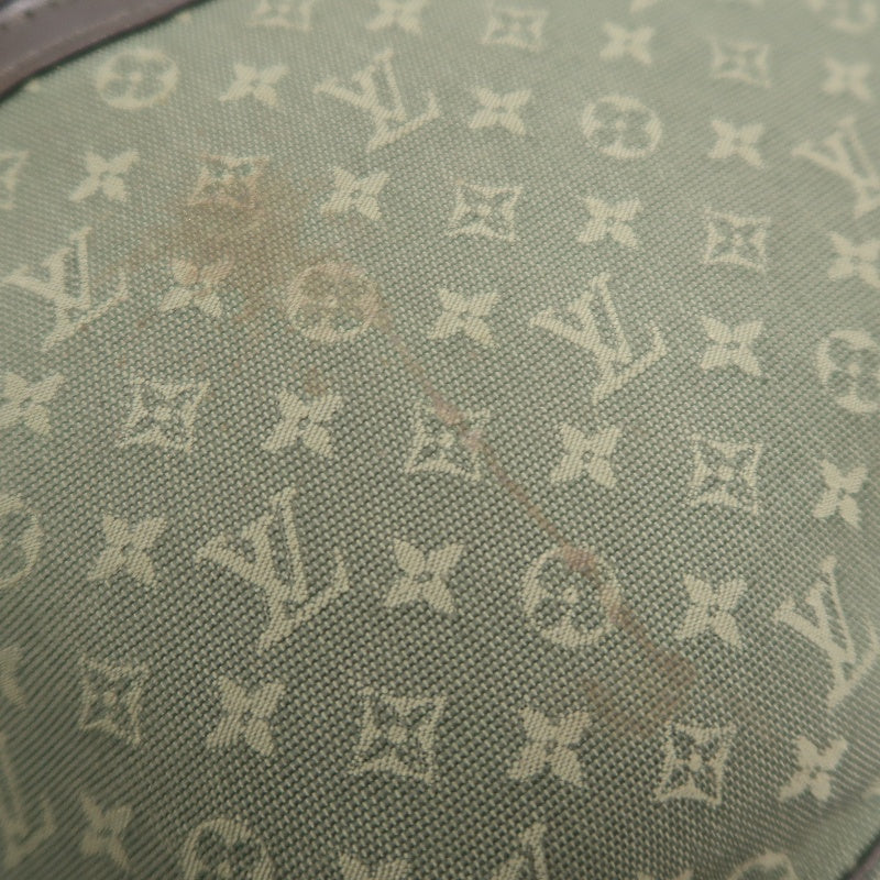 Louis Vuitton Mini Lucille PM, Monogram Mini Canvas Handbag, Green, Gold Hardware