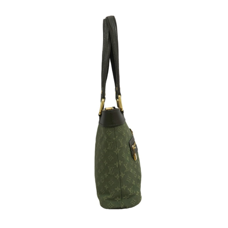 Louis Vuitton Mini Lucille PM, Monogram Mini Canvas Handbag, Green, Gold Hardware
