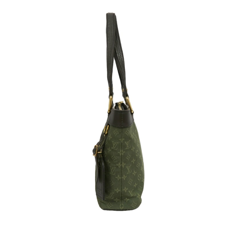 Louis Vuitton Mini Lucille PM, Monogram Mini Canvas Handbag, Green, Gold Hardware