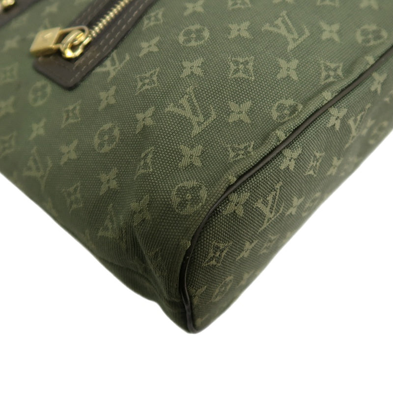 Louis Vuitton Mini Lucille PM, Monogram Mini Canvas Handbag, Green, Gold Hardware