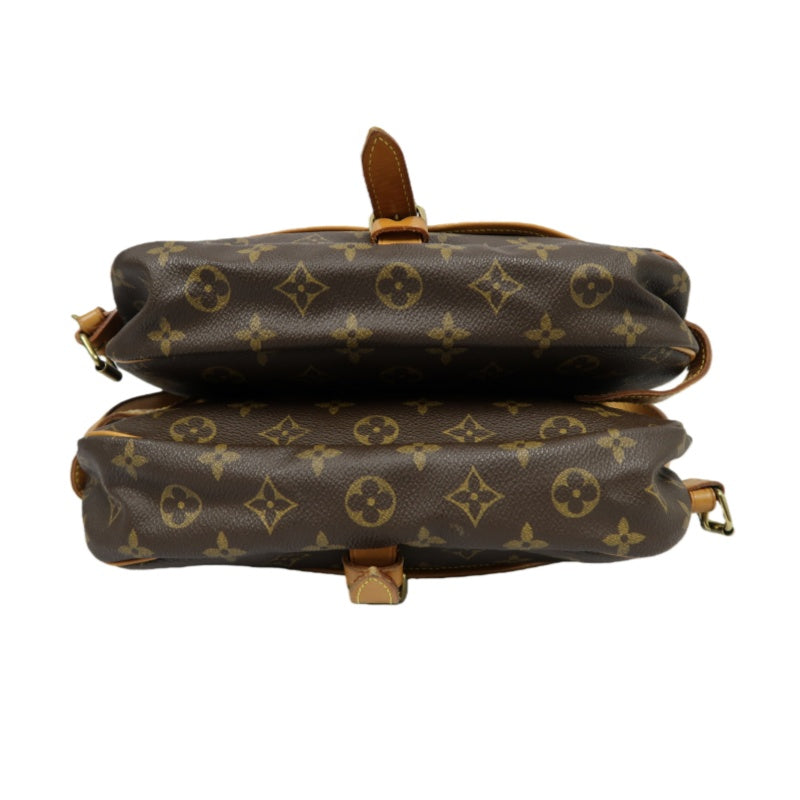 LOUIS VUITTON Saumur 30 Monogram Shoulder Bag Brown LV Monogram PVC Saumur 30 Shoulder and Crossbody Bag