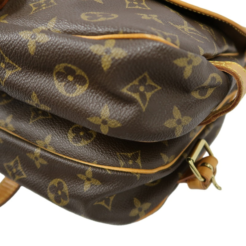 LOUIS VUITTON Saumur 30 Monogram Shoulder Bag Brown LV Monogram PVC Saumur 30 Shoulder and Crossbody Bag