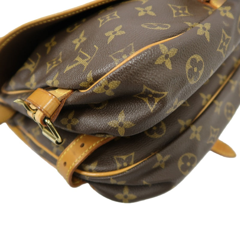LOUIS VUITTON Saumur 30 Monogram Shoulder Bag Brown LV Monogram PVC Saumur 30 Shoulder and Crossbody Bag