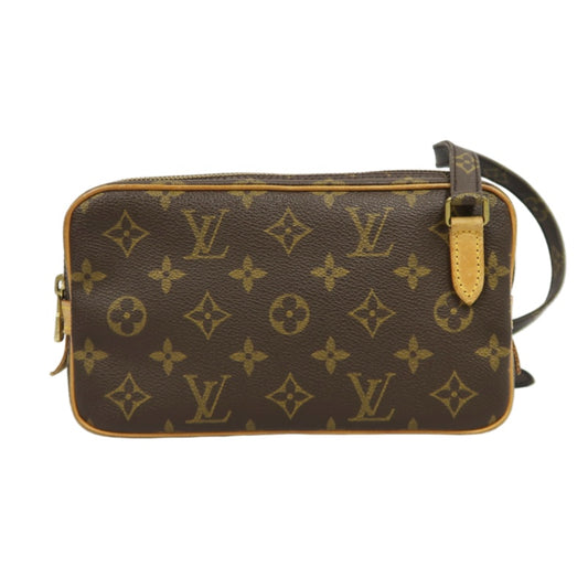 LOUIS VUITTON Pochette Marly Bandouliere Monogram Shoulder Bag Brown LV Monogram PVC Disney Crossbody Bag