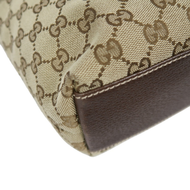 GUCCI GG Canvas Tote Bag Brown Gold Hardware GUCCI Beige Monogram Canvas Basketweave Tote Shoulder Bag