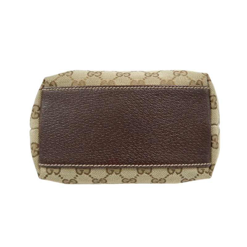 GUCCI GG Canvas Tote Bag Brown Gold Hardware GUCCI Beige Monogram Canvas Basketweave Tote Shoulder Bag