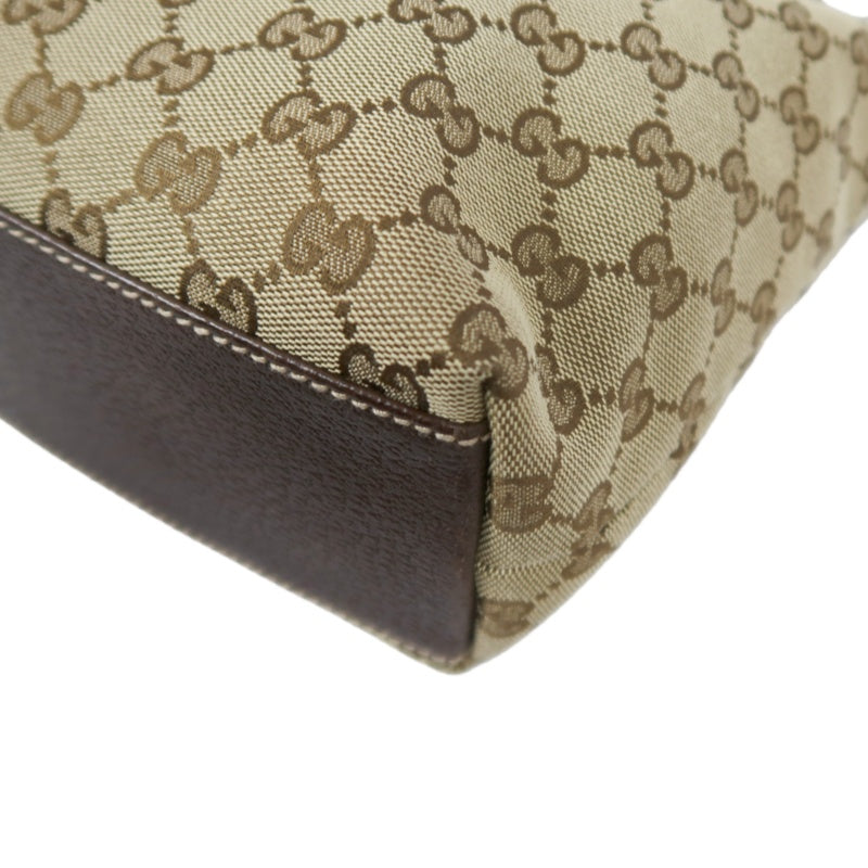 GUCCI GG Canvas Tote Bag Brown Gold Hardware GUCCI Beige Monogram Canvas Basketweave Tote Shoulder Bag