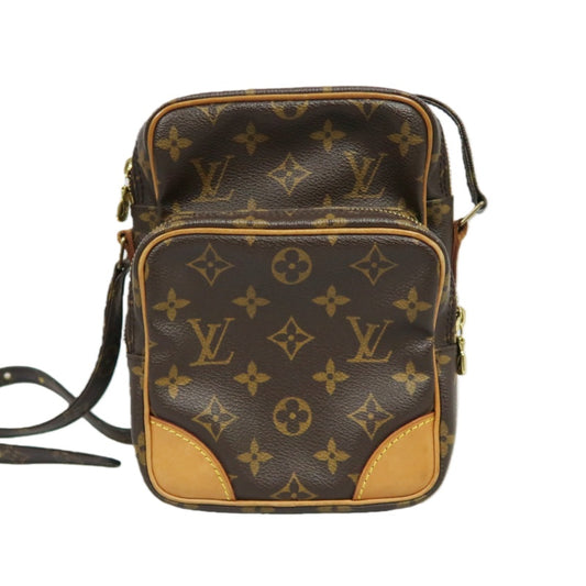 LOUIS VUITTON Amazon Monogram Shoulder Bag Brown LV Monogram PVC Vertical Camera Crossbody Bag