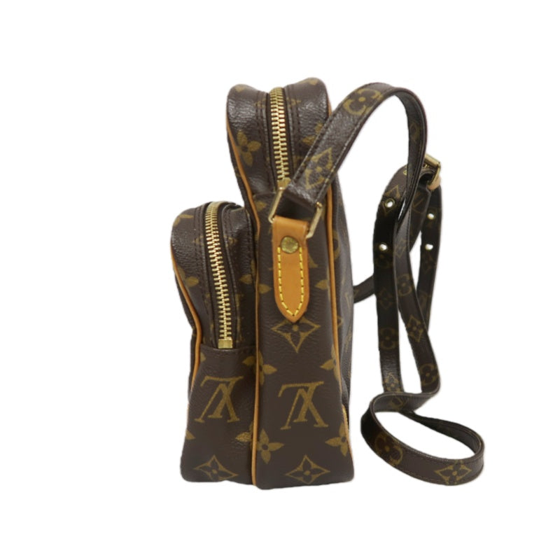 LOUIS VUITTON Amazon Monogram Shoulder Bag Brown LV Monogram PVC Vertical Camera Crossbody Bag