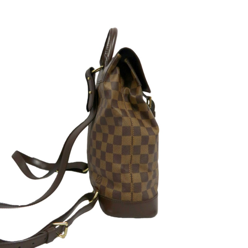 LOUIS VUITTON Soho Damier Backpack Brown LV Brown Damier PVC Backpack