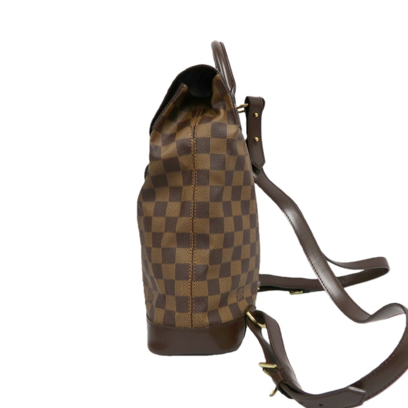 LOUIS VUITTON Soho Damier Backpack Brown LV Brown Damier PVC Backpack