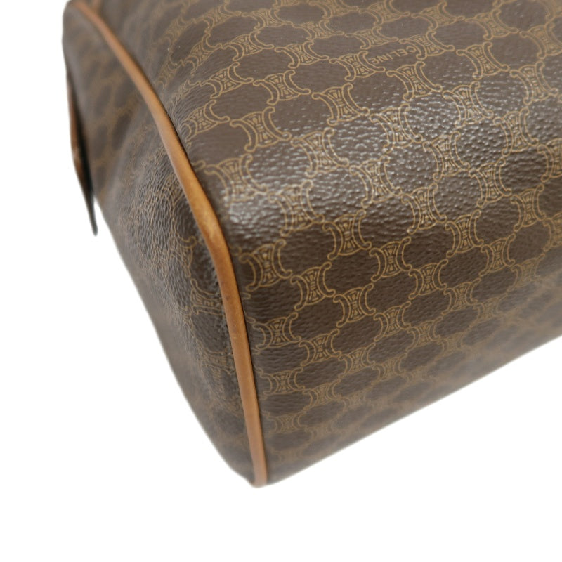 CELINE Macadam Boston Bag, Brown, CELINE Monogram PVC Boston Handbag