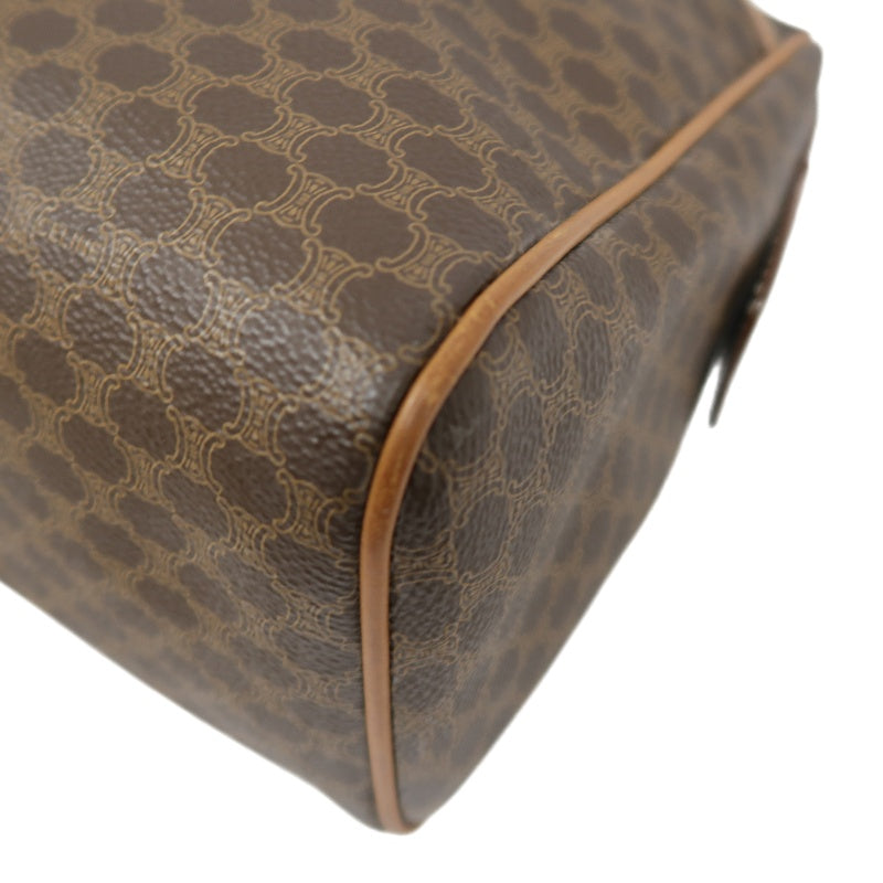 CELINE Macadam Boston Bag, Brown, CELINE Monogram PVC Boston Handbag