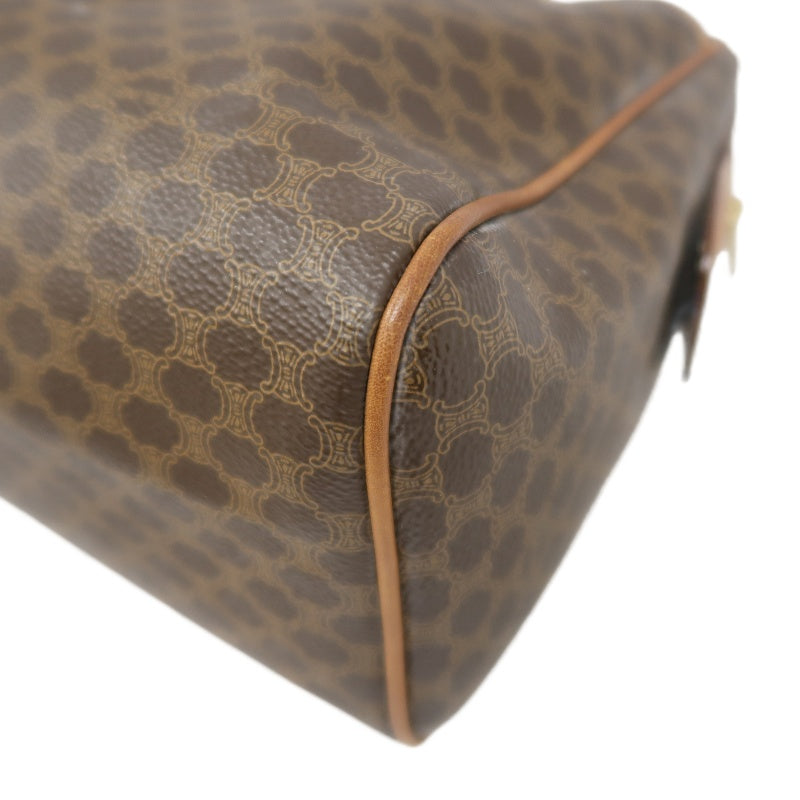 CELINE Macadam Boston Bag, Brown, CELINE Monogram PVC Boston Handbag