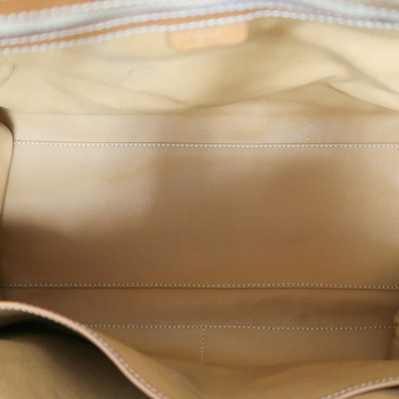 CELINE Macadam Mini Boston Bag, Brown, Gold Hardware, CELINE Monogram PVC Boston Handbag