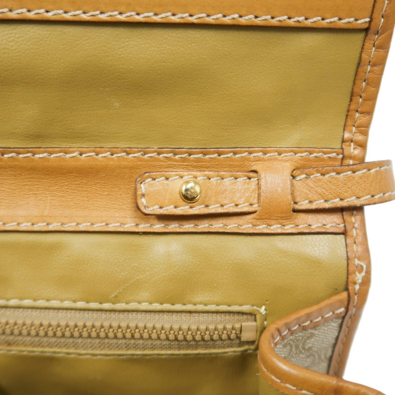 CELINE Macadam Shoulder Bag Beige Gold Hardware CELINE Beige Monogram PVC Messenger Crossbody Bag