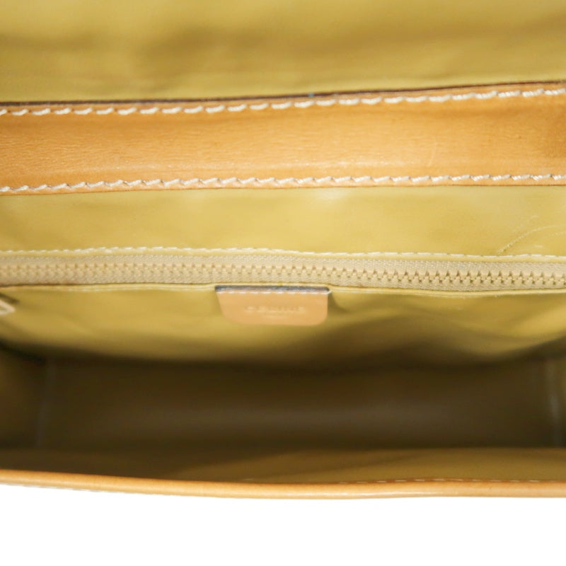 CELINE Macadam Shoulder Bag Beige Gold Hardware CELINE Beige Monogram PVC Messenger Crossbody Bag