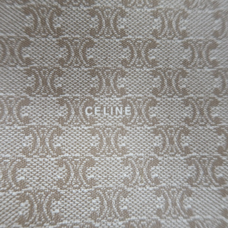 CELINE Macadam Shoulder Bag Beige Gold Hardware CELINE Beige Monogram PVC Messenger Crossbody Bag