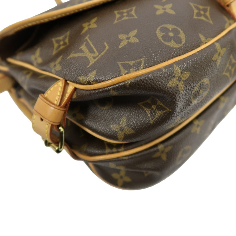 LOUIS VUITTON Saumur 30 Monogram Shoulder Bag Brown LV Monogram PVC Saumur 30 Crossbody Bag