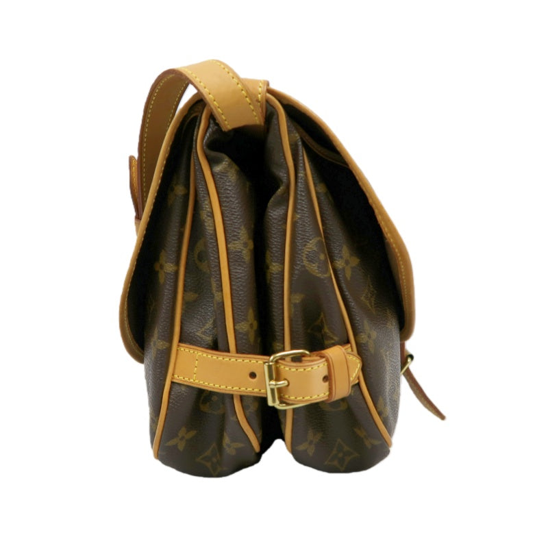 LOUIS VUITTON Saumur 30 Monogram Shoulder Bag Brown LV Monogram PVC Saumur 30 Crossbody Bag