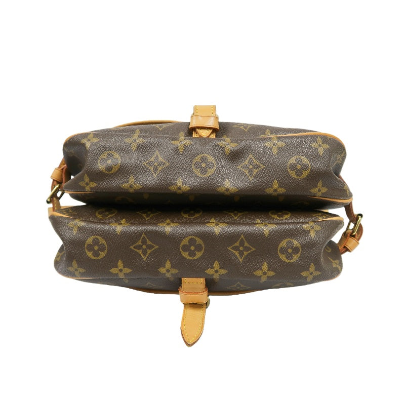 LOUIS VUITTON Saumur 30 Monogram Shoulder Bag Brown LV Monogram PVC Saumur 30 Crossbody Bag