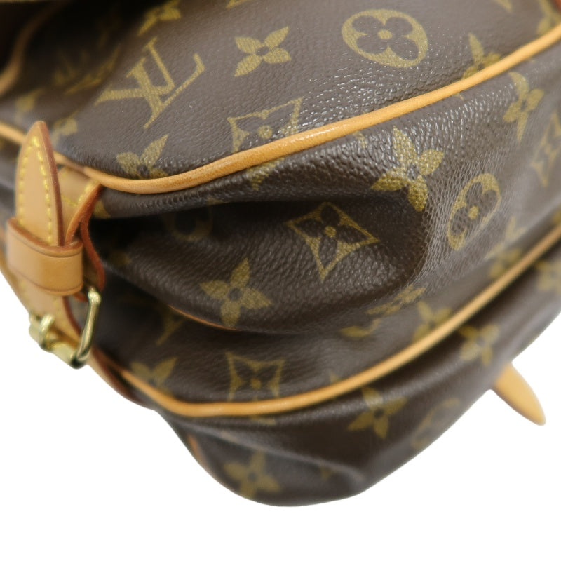 LOUIS VUITTON Saumur 30 Monogram Shoulder Bag Brown LV Monogram PVC Saumur 30 Crossbody Bag