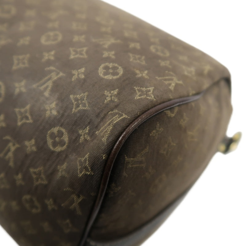 LOUIS VUITTON Speedy Monogram Denim Brown Handbag with Shoulder Strap