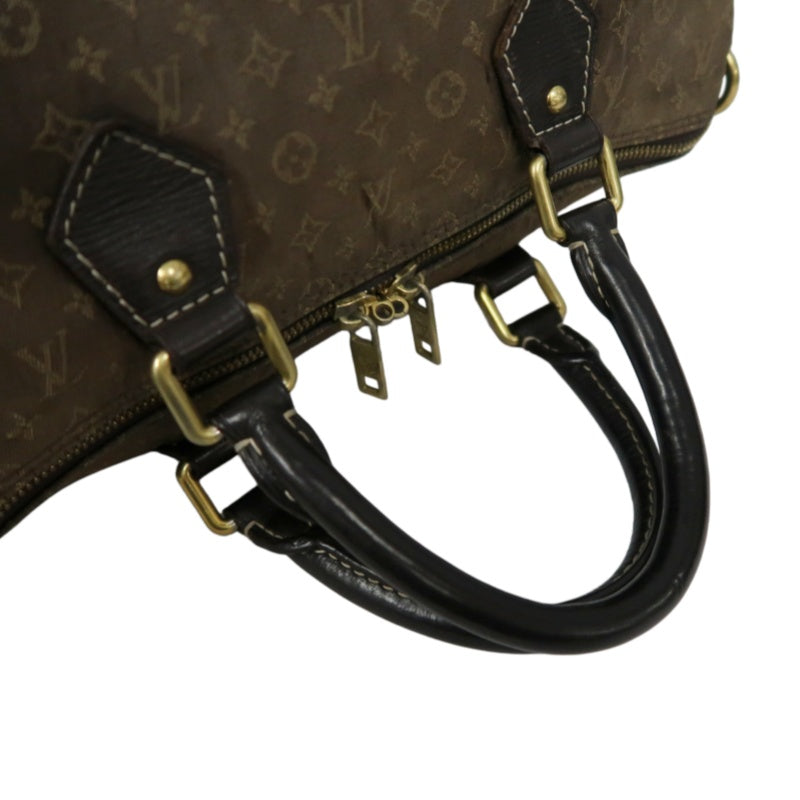 LOUIS VUITTON Speedy Monogram Denim Brown Handbag with Shoulder Strap