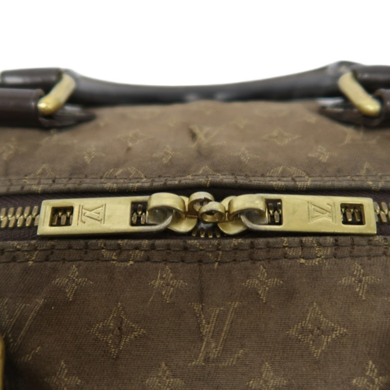 LOUIS VUITTON Speedy Monogram Denim Brown Handbag with Shoulder Strap