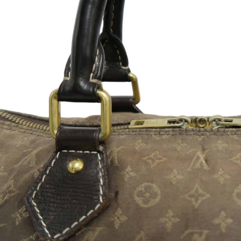 LOUIS VUITTON Speedy Monogram Denim Brown Handbag with Shoulder Strap