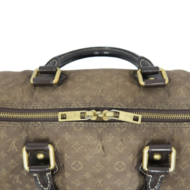 LOUIS VUITTON Speedy Monogram Denim Brown Handbag with Shoulder Strap