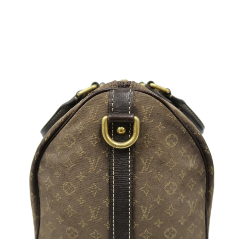 LOUIS VUITTON Speedy Monogram Denim Brown Handbag with Shoulder Strap