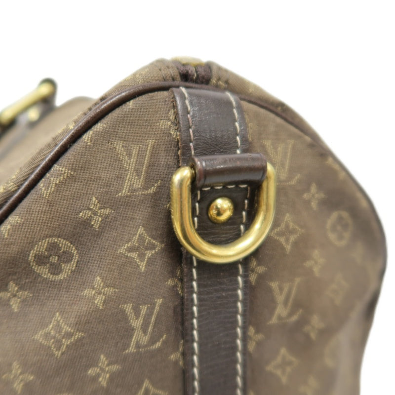 LOUIS VUITTON Speedy Monogram Denim Brown Handbag with Shoulder Strap