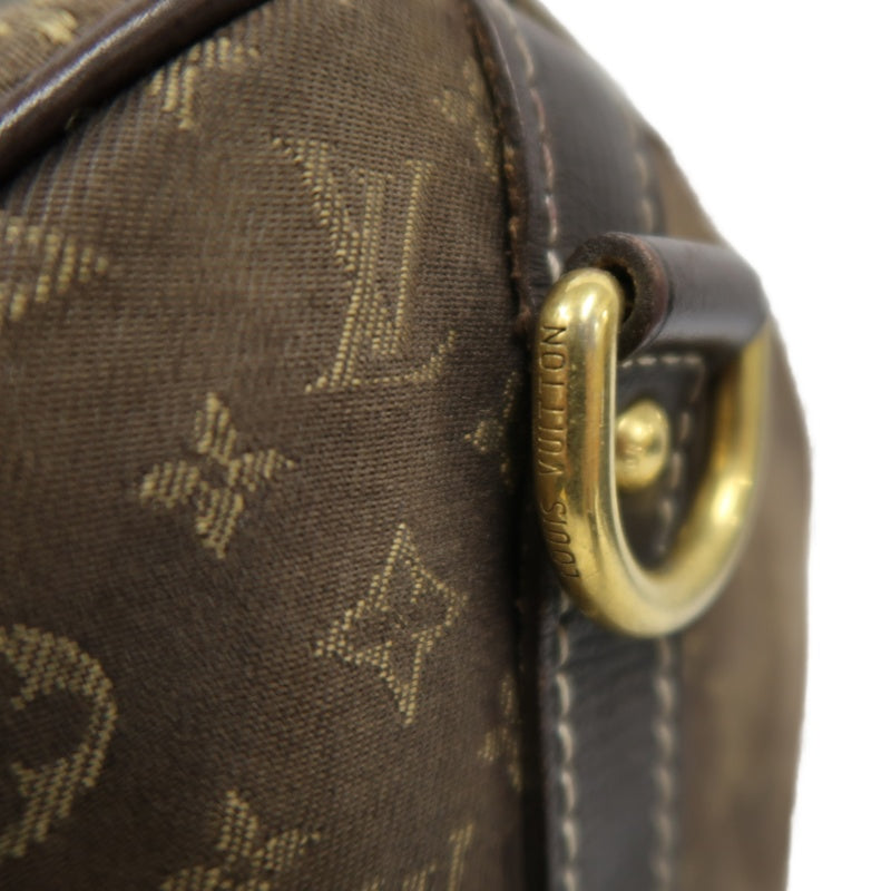 LOUIS VUITTON Speedy Monogram Denim Brown Handbag with Shoulder Strap