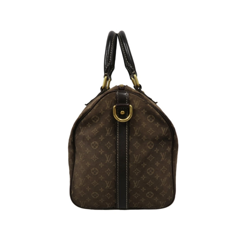 LOUIS VUITTON Speedy Monogram Denim Brown Handbag with Shoulder Strap