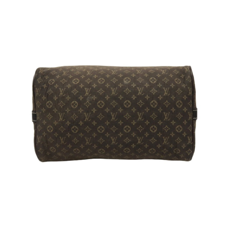 LOUIS VUITTON Speedy Monogram Denim Brown Handbag with Shoulder Strap