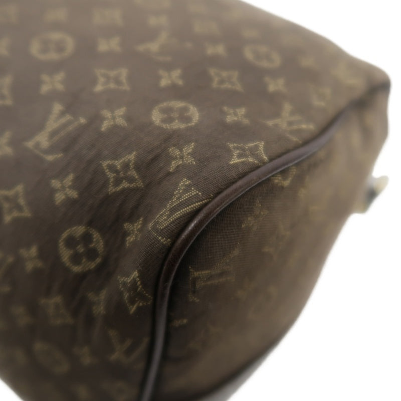 LOUIS VUITTON Speedy Monogram Denim Brown Handbag with Shoulder Strap