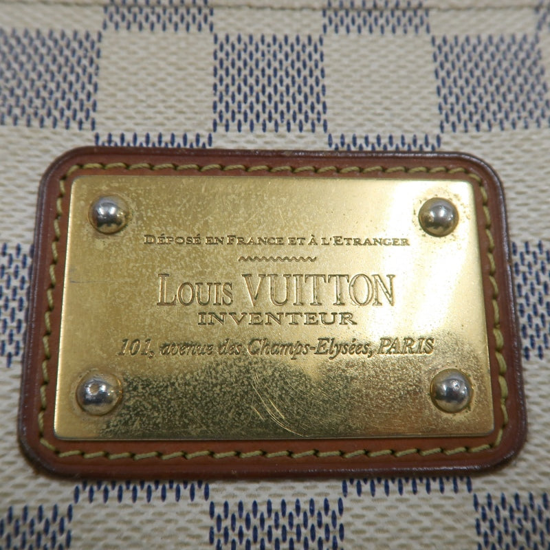 Louis Vuitton Eva Damier Azur Shoulder Bag, White, with Shoulder Strap, PVC