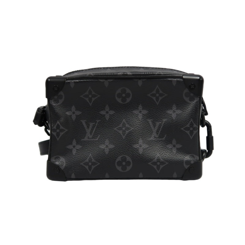 Louis Vuitton Mini Soft Trunk Monogram Eclipse Shoulder Bag, Black, PVC