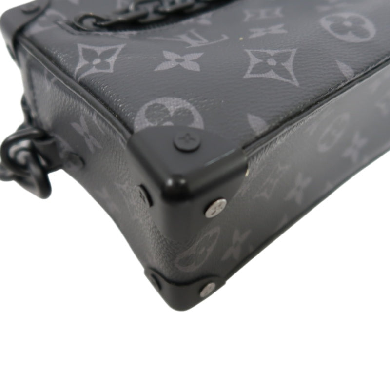 Louis Vuitton Mini Soft Trunk Monogram Eclipse Shoulder Bag, Black, PVC