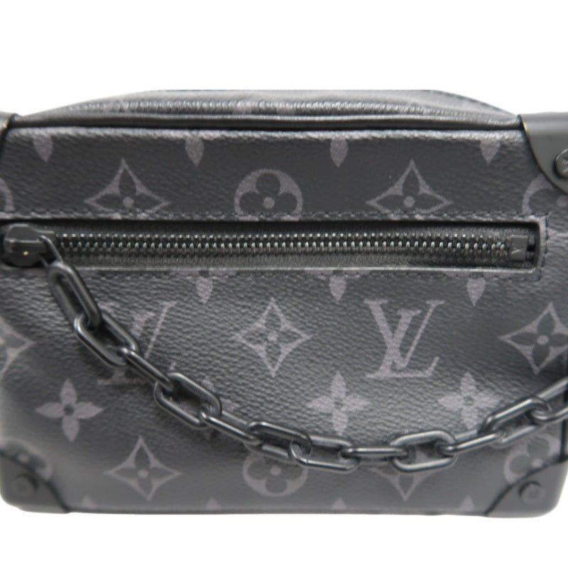 Louis Vuitton Mini Soft Trunk Monogram Eclipse Shoulder Bag, Black, PVC