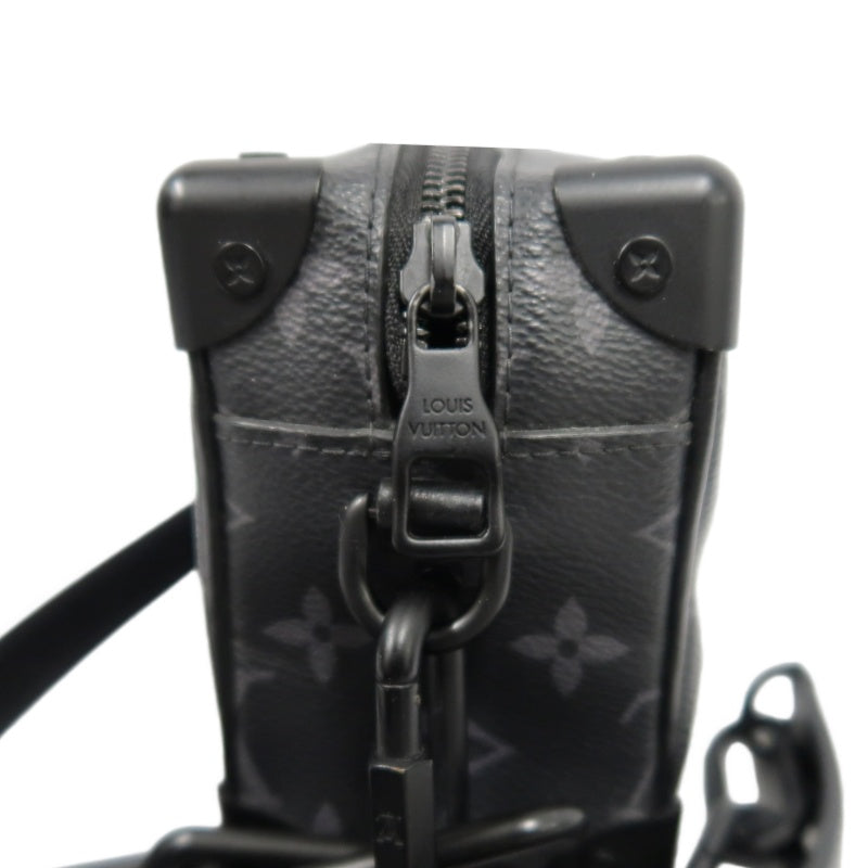 Louis Vuitton Mini Soft Trunk Monogram Eclipse Shoulder Bag, Black, PVC