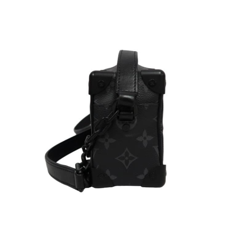 Louis Vuitton Mini Soft Trunk Monogram Eclipse Shoulder Bag, Black, PVC